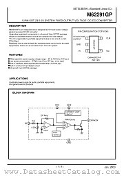 M62291 datasheet pdf Mitsubishi Electric Corporation
