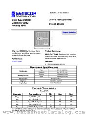 2C5004 datasheet pdf Semicoa Semiconductor