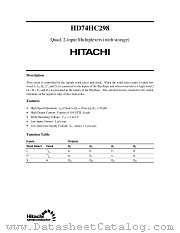 74HC298 datasheet pdf Hitachi Semiconductor
