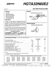 HGTA32N60E2 datasheet pdf Intersil
