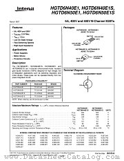 HGTD6N40E1 datasheet pdf Intersil