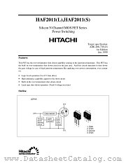 HAF2011 datasheet pdf Hitachi Semiconductor