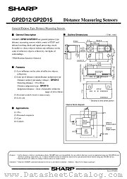 GP2D15 datasheet pdf SHARP