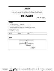 1SS110 datasheet pdf Hitachi Semiconductor