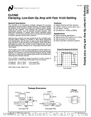 CLC502AJE datasheet pdf National Semiconductor