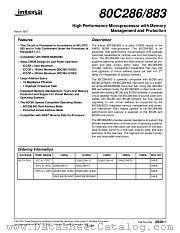 80C883 datasheet pdf Intersil