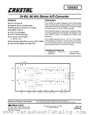 CDB5333 datasheet pdf Cirrus Logic