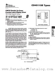 CD40110 datasheet pdf Texas Instruments