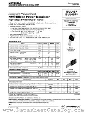 BUL45F datasheet pdf ON Semiconductor