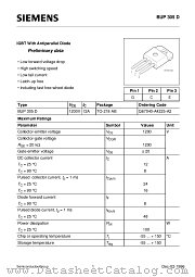 BUP305 datasheet pdf Siemens