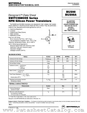 BUS98 datasheet pdf ON Semiconductor
