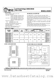 BS62LV4001DC datasheet pdf Brilliance Semiconductor