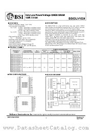 BS62LV1024SI datasheet pdf Brilliance Semiconductor