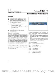 BQ2118B datasheet pdf Texas Instruments