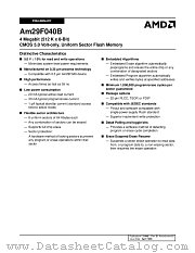 AM29F040B-120PI datasheet pdf Advanced Micro Devices