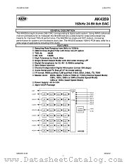 AK4359VF datasheet pdf Asahi Kasei Microsystems