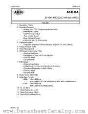 AK4516AVF datasheet pdf Asahi Kasei Microsystems