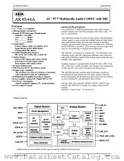 AK4544AVQ datasheet pdf Asahi Kasei Microsystems
