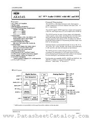 AK4545VQ datasheet pdf Asahi Kasei Microsystems
