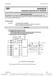 AKD4527B datasheet pdf Asahi Kasei Microsystems