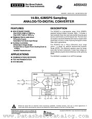 ADS5422Y datasheet pdf Texas Instruments