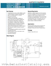 AS2523 datasheet pdf Austria Mikro Systems