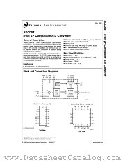 ADC0841BCV datasheet pdf National Semiconductor