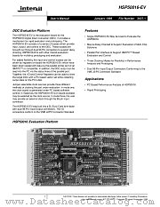 HSP50016-EV datasheet pdf Intersil