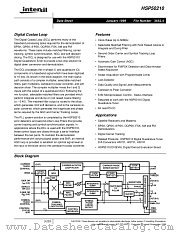 HSP50210JI-52 datasheet pdf Intersil