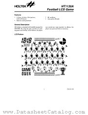 HT1136A datasheet pdf Holtek Semiconductor
