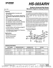 HS1-565ARH datasheet pdf Intersil