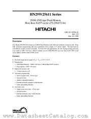 HN29W25611T-50 datasheet pdf Hitachi Semiconductor