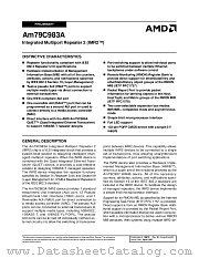 AM79C983AKCW datasheet pdf Advanced Micro Devices