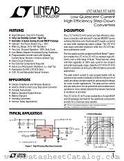 LTC1475CMS8 datasheet pdf Linear Technology