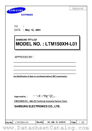 LTM150XH-L01 datasheet pdf Samsung Electronic