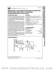 DAC1232LCWM datasheet pdf National Semiconductor