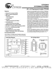 CY7C291A-293A datasheet pdf Cypress