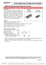 CXA1330 datasheet pdf SONY