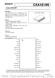 CXA1814 datasheet pdf SONY