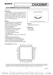 CXA3286 datasheet pdf SONY