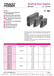 ESP36-153D datasheet pdf Traco Electronic AG
