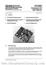 EV1050 datasheet pdf CML