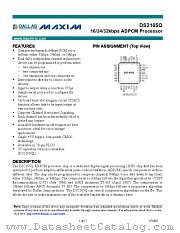 DS2165-DS2165Q datasheet pdf MAXIM - Dallas Semiconductor
