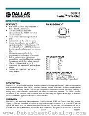 DS2415P datasheet pdf MAXIM - Dallas Semiconductor