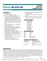 DS2423P datasheet pdf MAXIM - Dallas Semiconductor