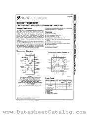 DS26C31MW/883 datasheet pdf National Semiconductor