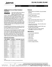 EL2180CW-T7 datasheet pdf Intersil