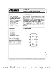 EL5392 datasheet pdf Elantec Semiconductor