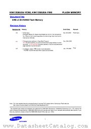 DS_K9K1208U0A datasheet pdf Samsung Electronic