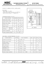 KTC3208 datasheet pdf Korea Electronics (KEC)